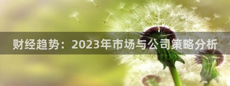 咪咕视频体育直播争做新彩神.新网民.org：财经趋势：2023年市场与公司策略分析